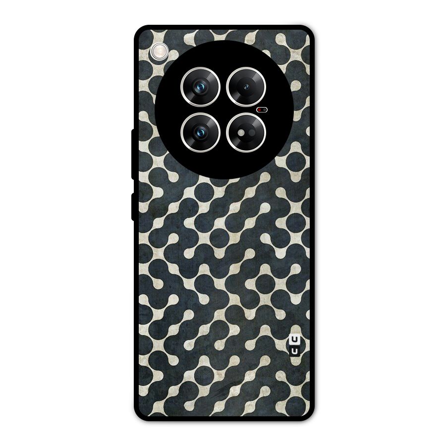 Black Maze Design Metal Back Case for Infinix Zero 40 5G