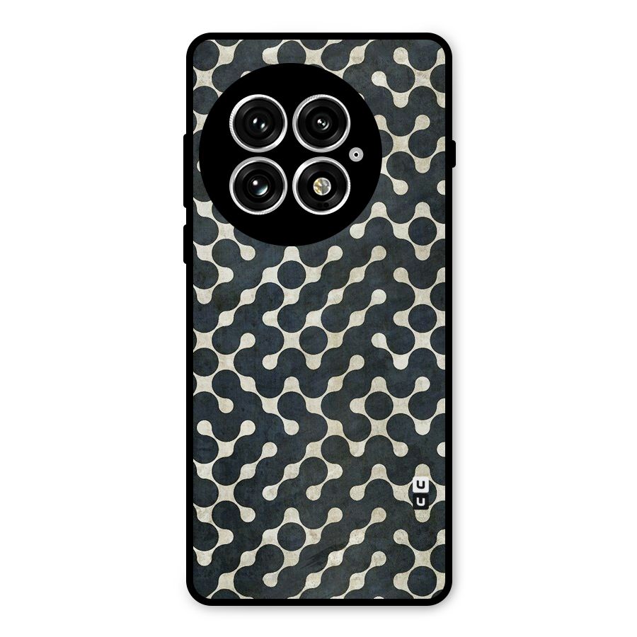 Black Maze Design Metal Back Case for OnePlus 13