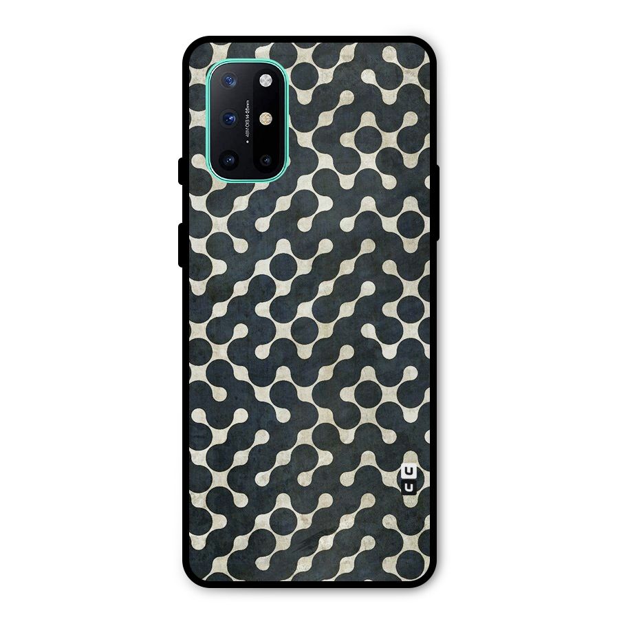 Black Maze Design Metal Back Case for OnePlus 8T