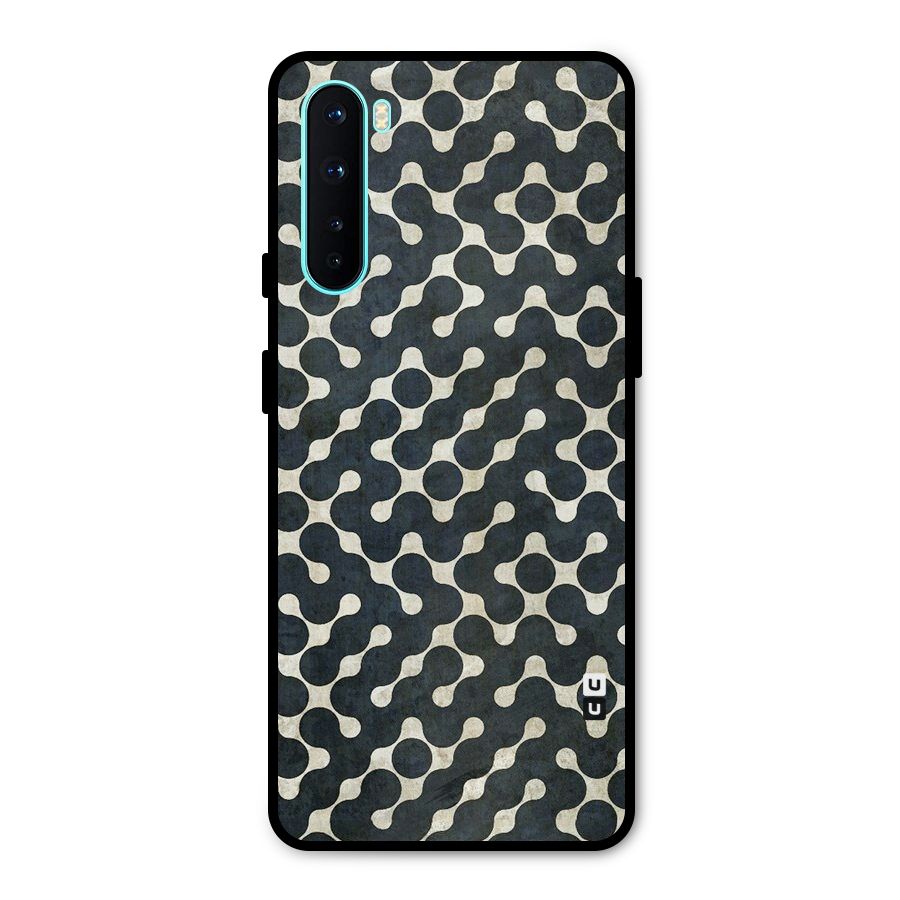 Black Maze Design Metal Back Case for OnePlus Nord