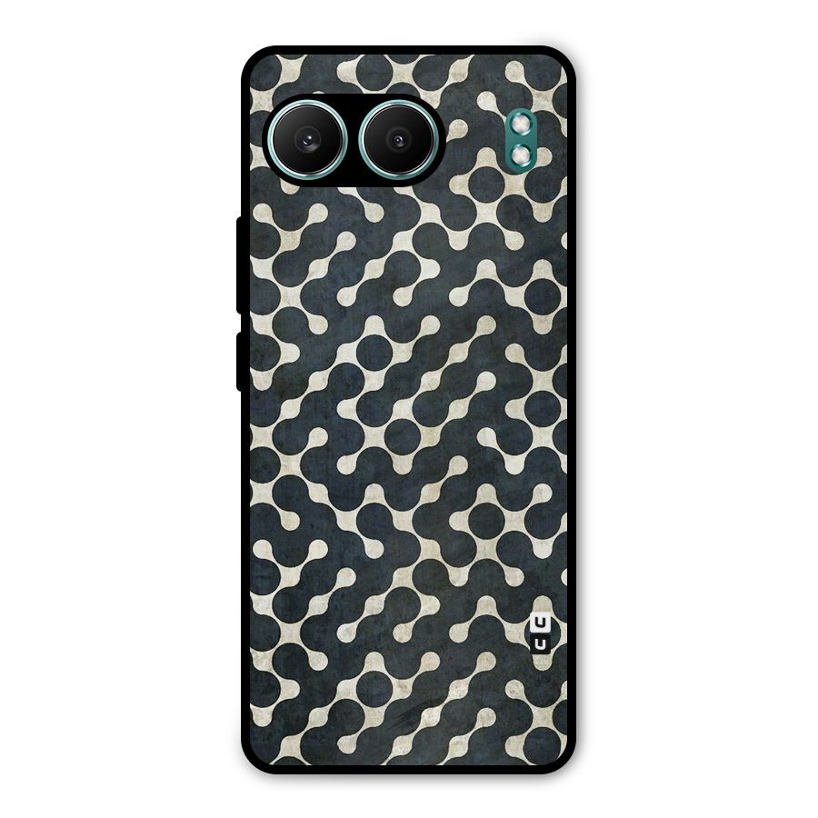 Black Maze Design Metal Back Case for OnePlus Nord 4