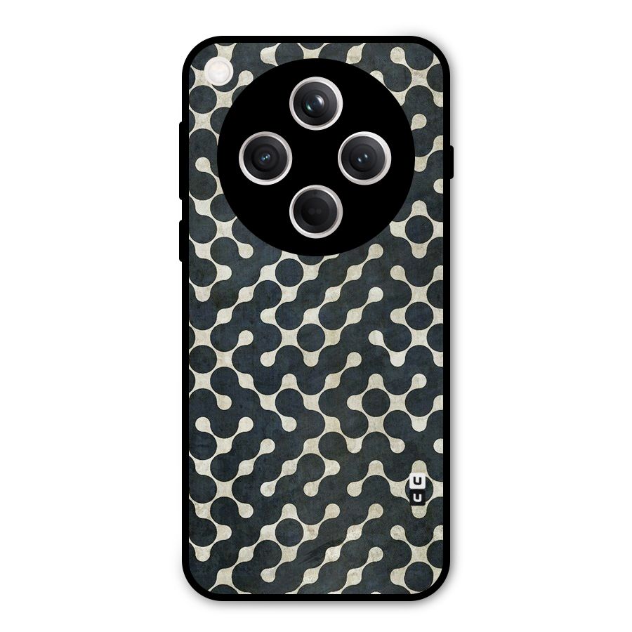 Black Maze Design Metal Back Case for Oppo Find X8