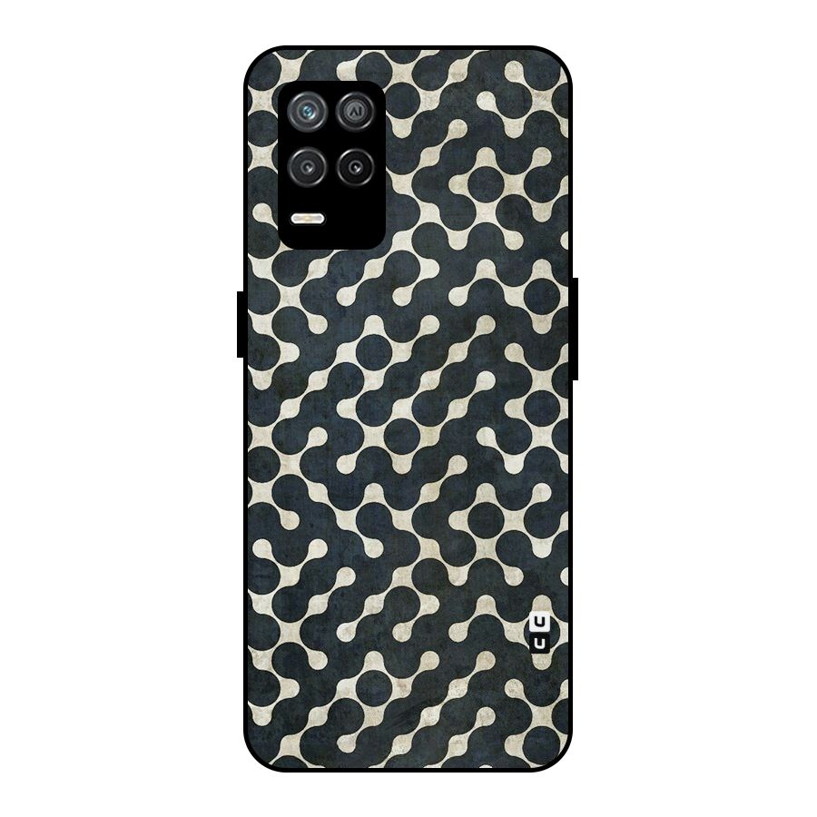 Black Maze Design Metal Back Case for Realme 8 5G