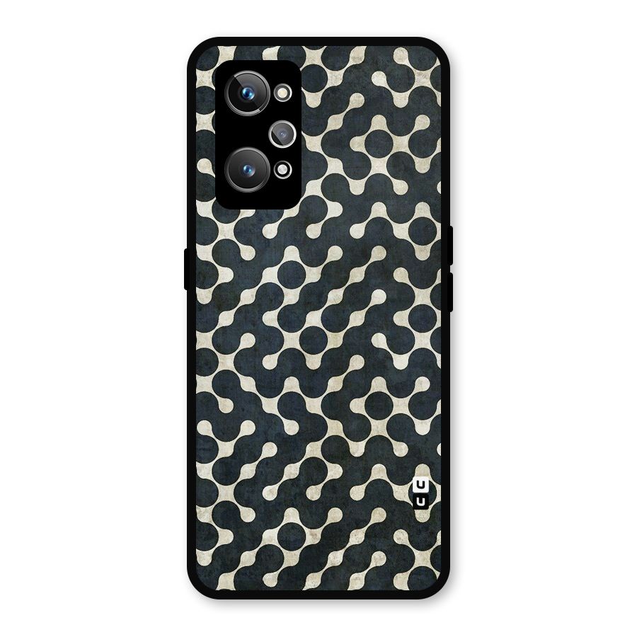 Black Maze Design Metal Back Case for Realme GT 2