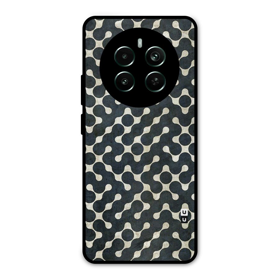 Black Maze Design Metal Back Case for Realme Narzo 70 Pro