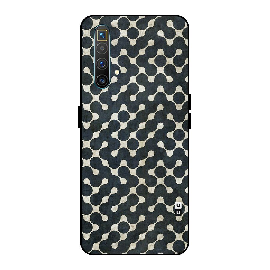 Black Maze Design Metal Back Case for Realme X3 SuperZoom