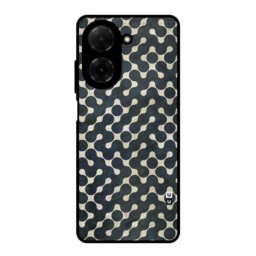 Black Maze Design Metal Back Case for Redmi A5 4G