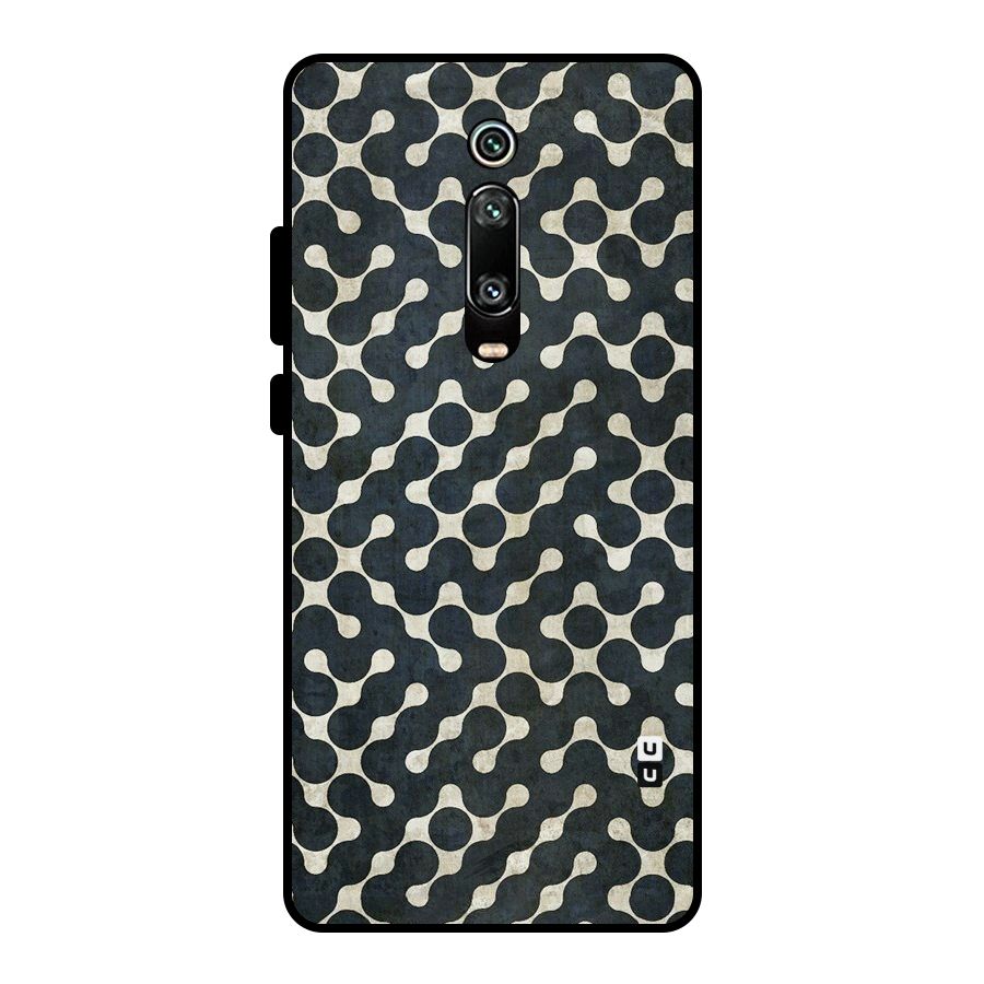 Black Maze Design Metal Back Case for Redmi K20 Pro