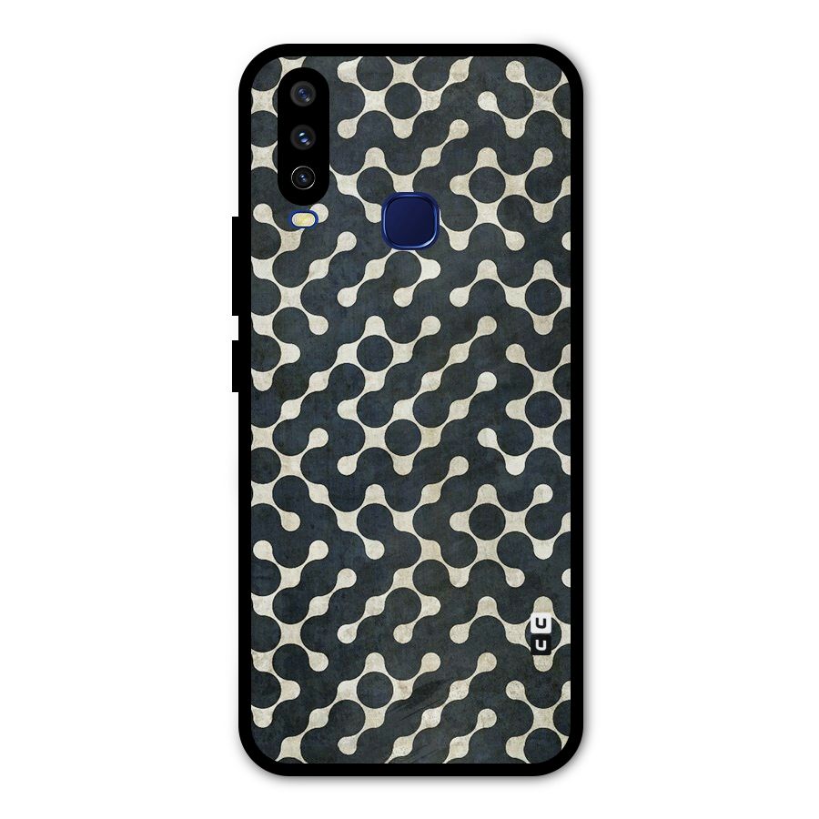 Black Maze Design Metal Back Case for Vivo V17