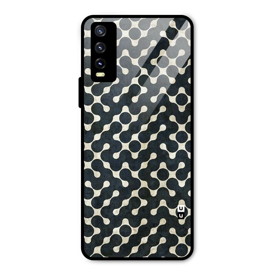 Black Maze Design Metal Back Case for Vivo Y20i