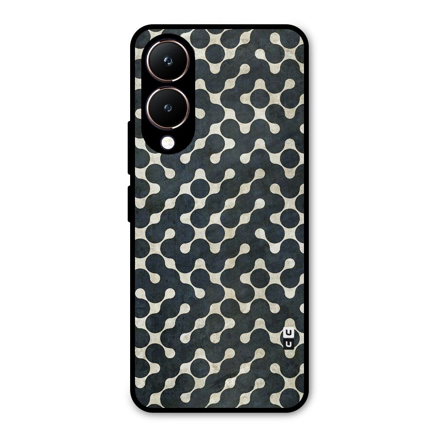 Black Maze Design Metal Back Case for Vivo Y28