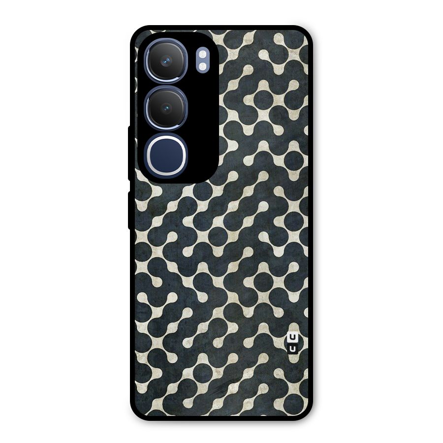 Black Maze Design Metal Back Case for Vivo Y29