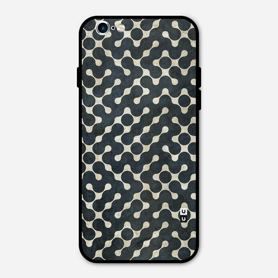 Black Maze Design Metal Back Case for iPhone 6 6s