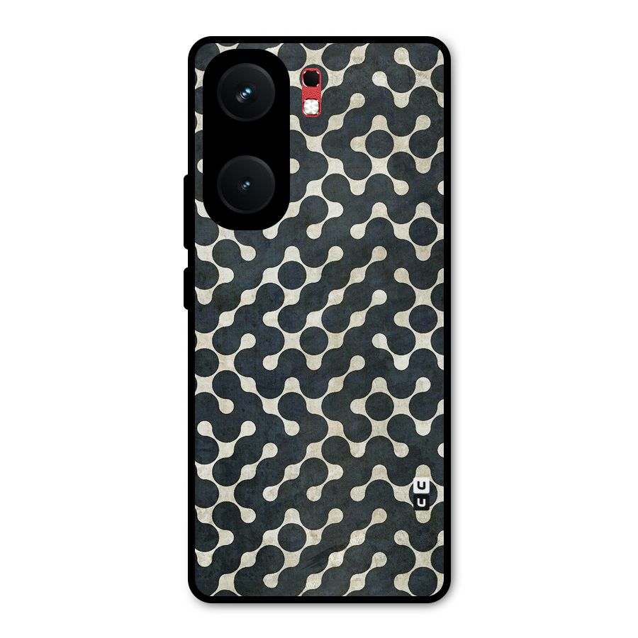 Black Maze Design Metal Back Case for iQOO Neo 9 Pro