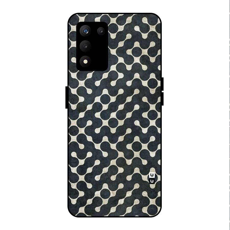 Black Maze Design Metal Back Case for realme 9 5G SE