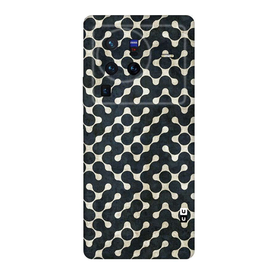 Black Maze Design Original Polycarbonate Back Case for Vivo X80