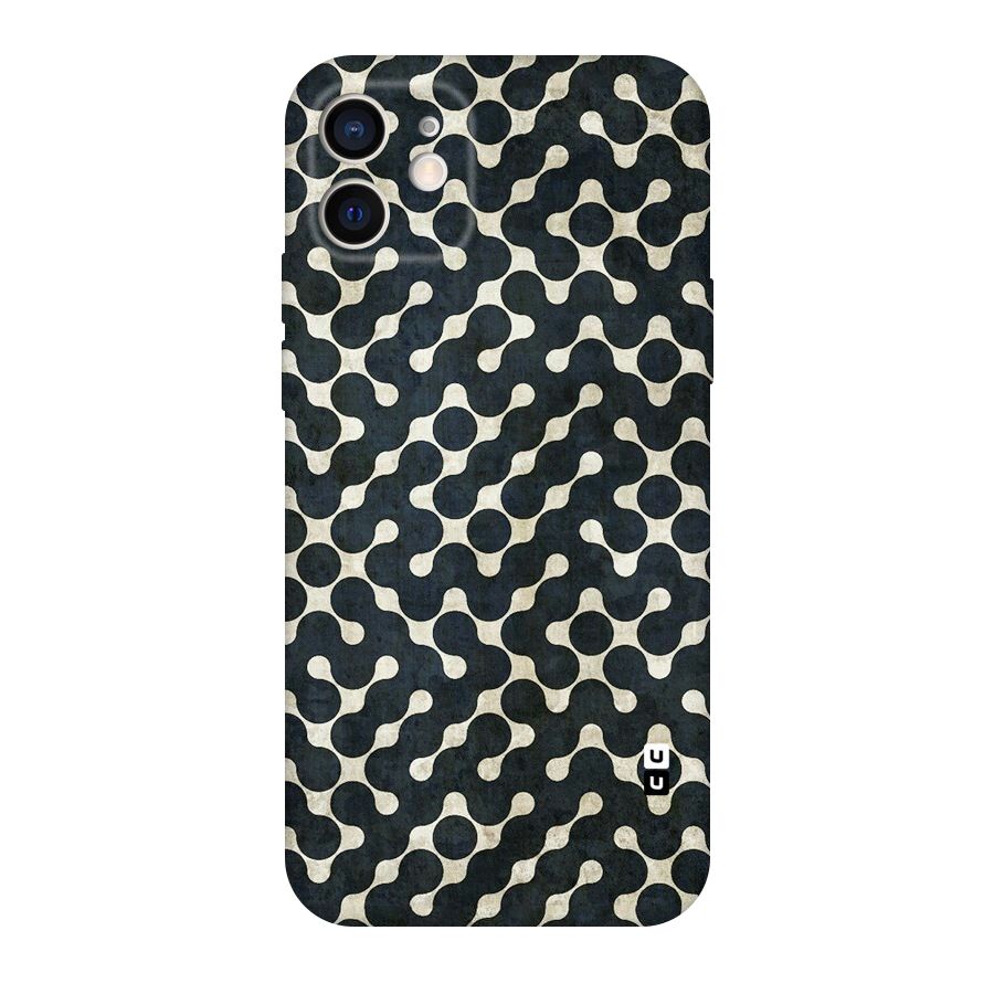 Black Maze Design Original Polycarbonate Back Case for iPhone 12