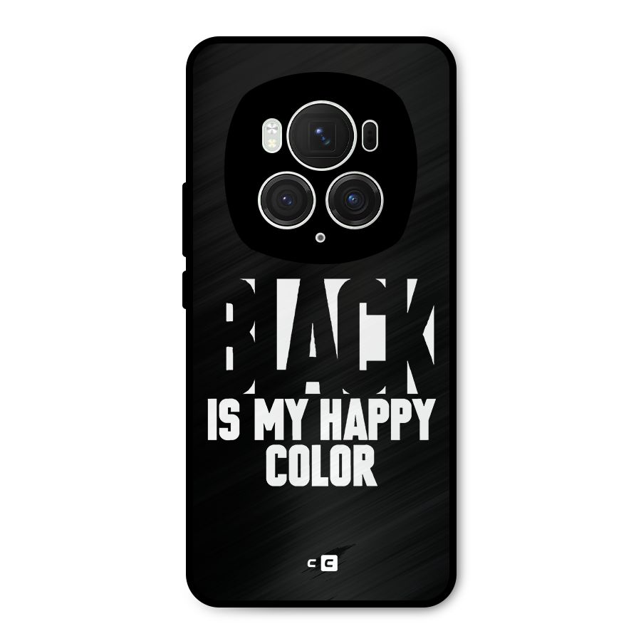 Black My Happy Color Metal Back Case for Honor Magic6 Pro