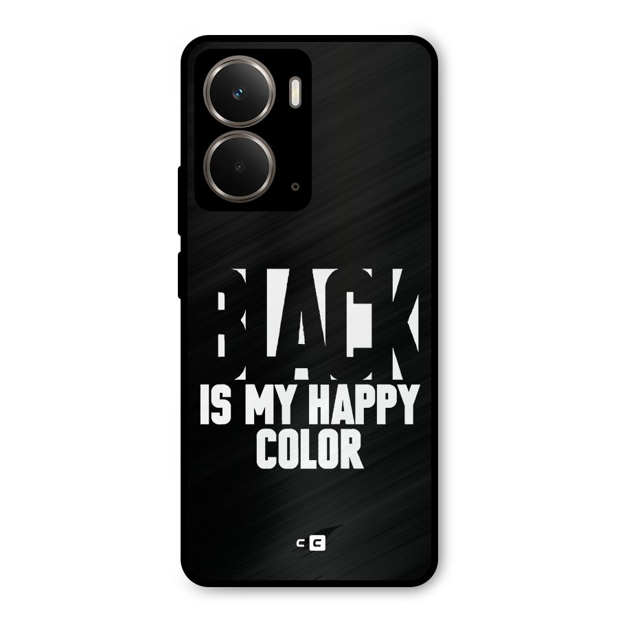 Black My Happy Color Metal Back Case for Realme P3