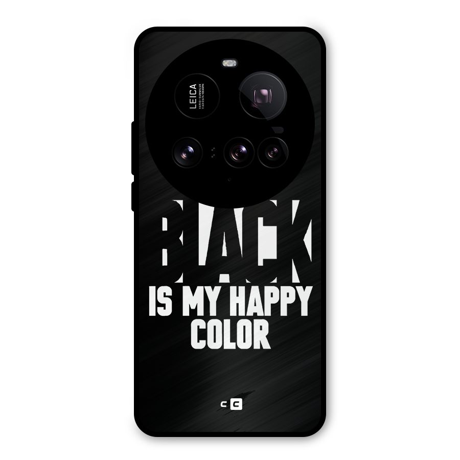 Black My Happy Color Metal Back Case for Xiaomi 15 Ultra
