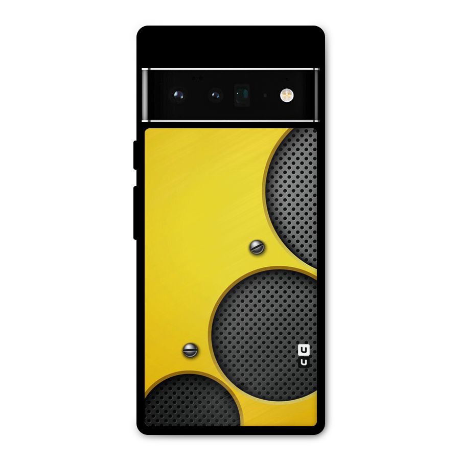 Black Net Yellow Metal Back Case for Google Pixel 6 Pro