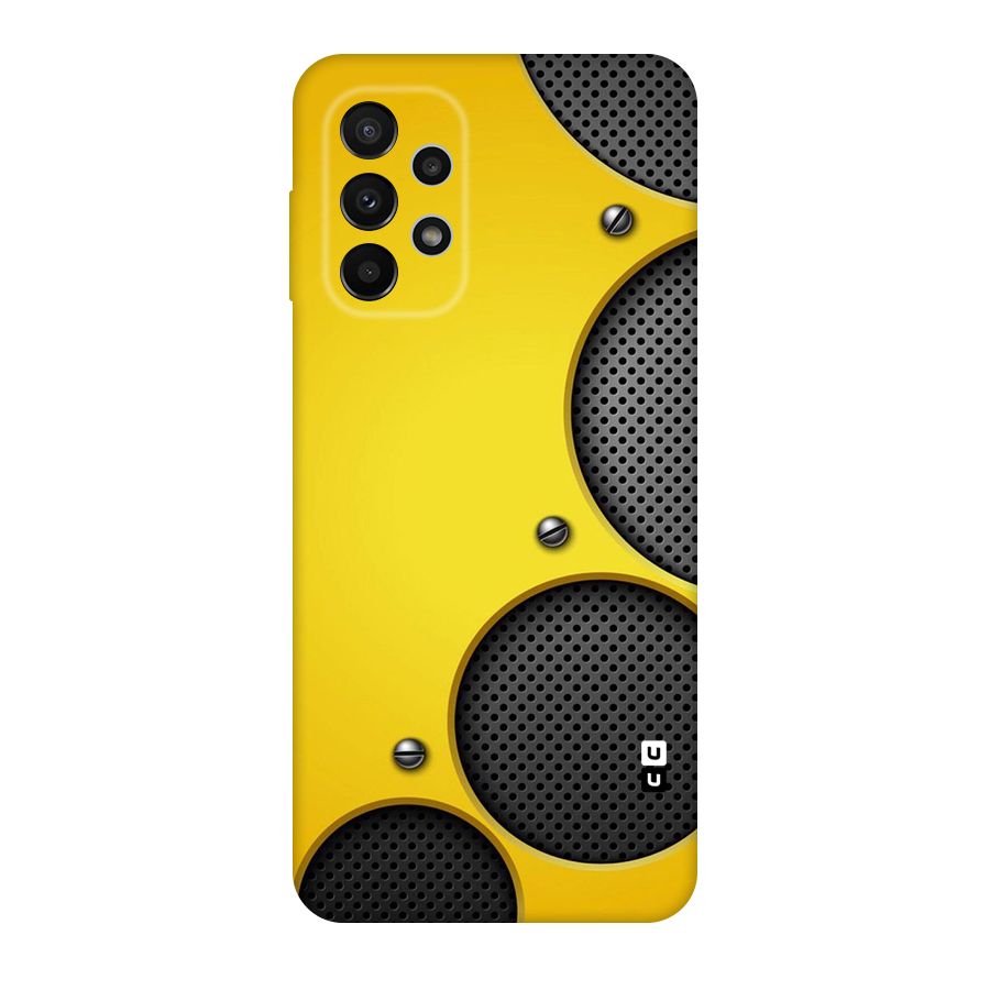 Black Net Yellow Original Polycarbonate Back Case for Galaxy A23