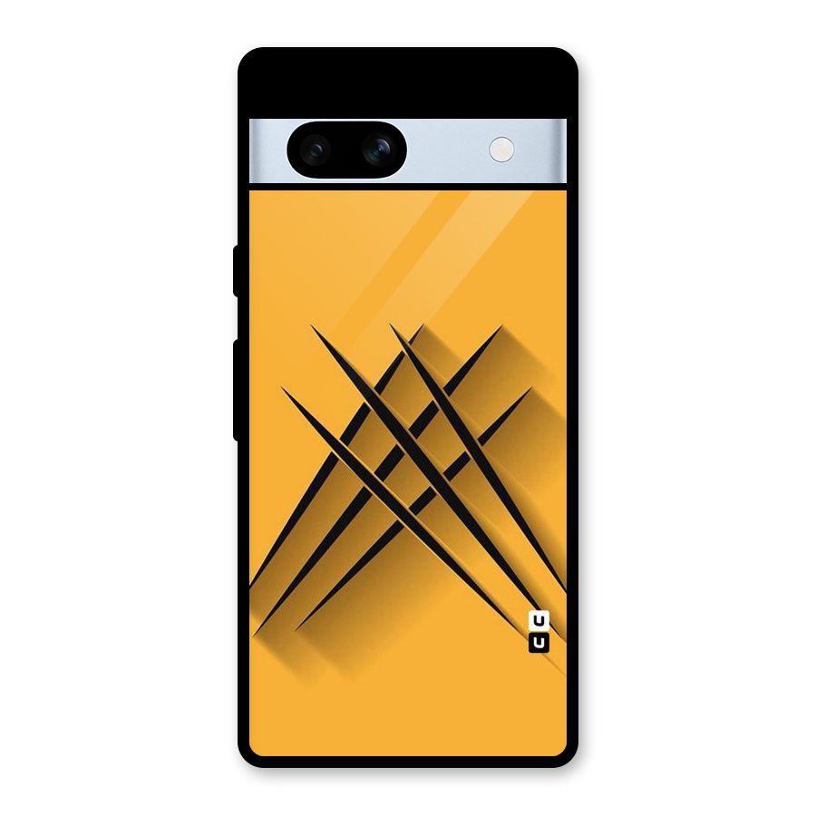 Black Paws Glass Back Case for Google Pixel 7a