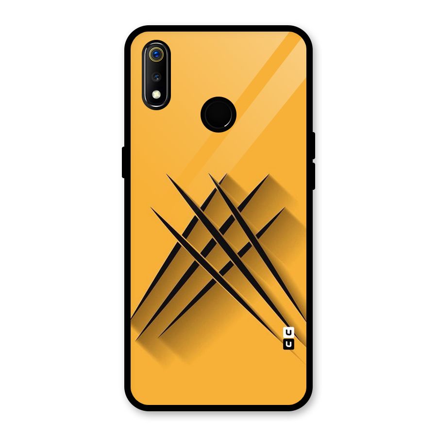 Black Paws Glass Back Case for Realme 3i