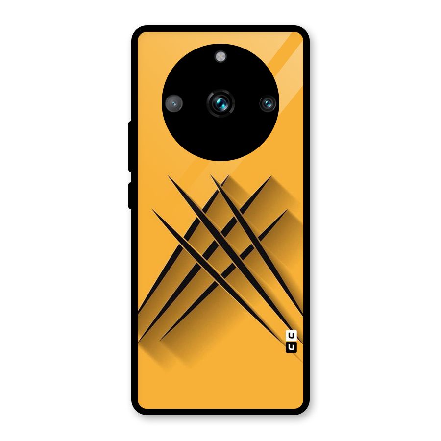 Black Paws Glass Back Case for Realme Narzo 60 Pro