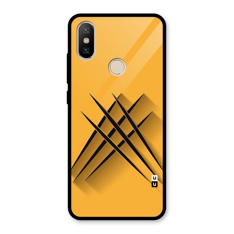 Black Paws Glass Back Case for Redmi A2