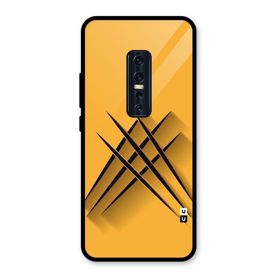 Black Paws Glass Back Case for Vivo V17 Pro
