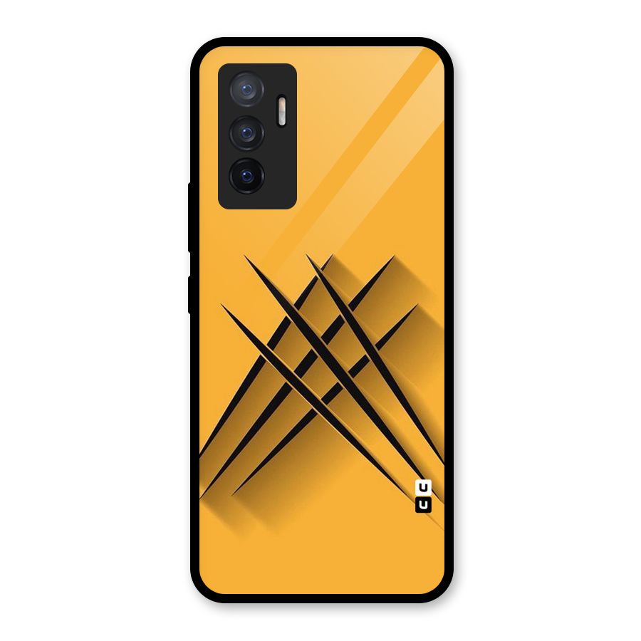 Black Paws Glass Back Case for Vivo V23e