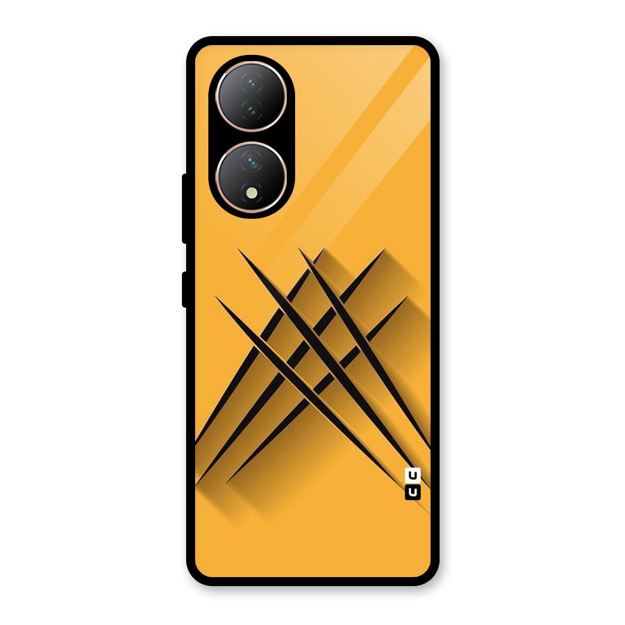 Black Paws Glass Back Case for Vivo Y100A