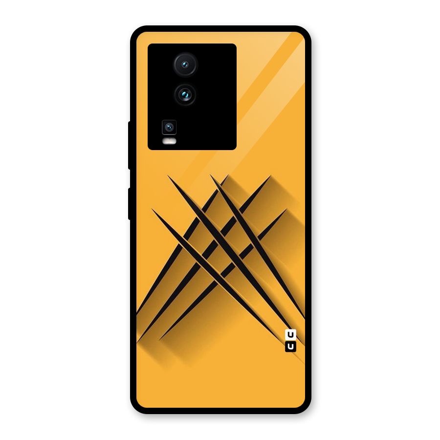 Black Paws Glass Back Case for Vivo iQOO Neo 7 Pro