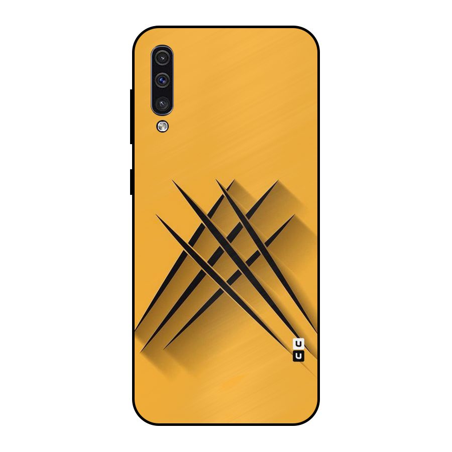 Black Paws Metal Back Case for Galaxy A50s