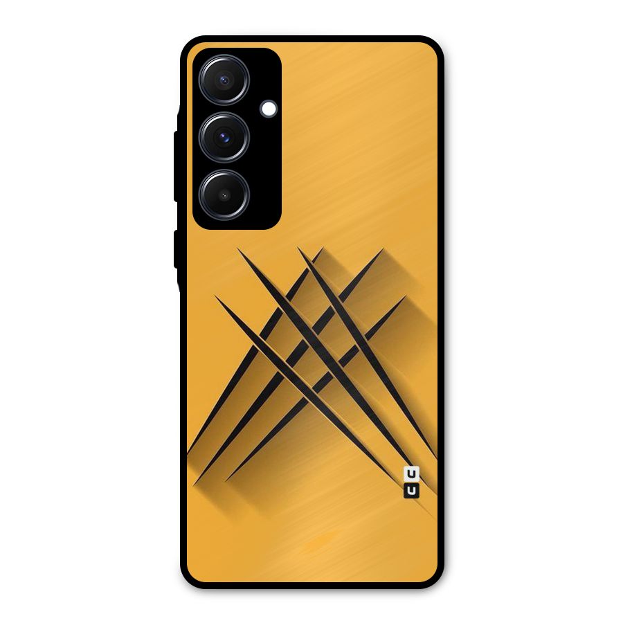 Black Paws Metal Back Case for Galaxy A55