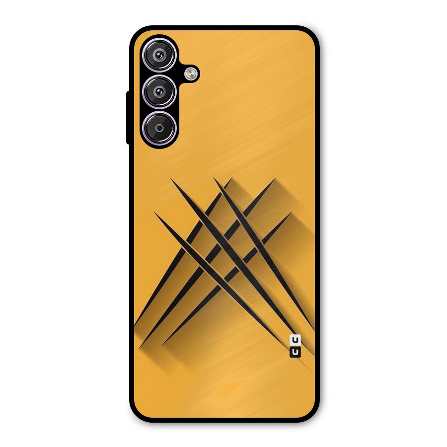 Black Paws Metal Back Case for Galaxy M15