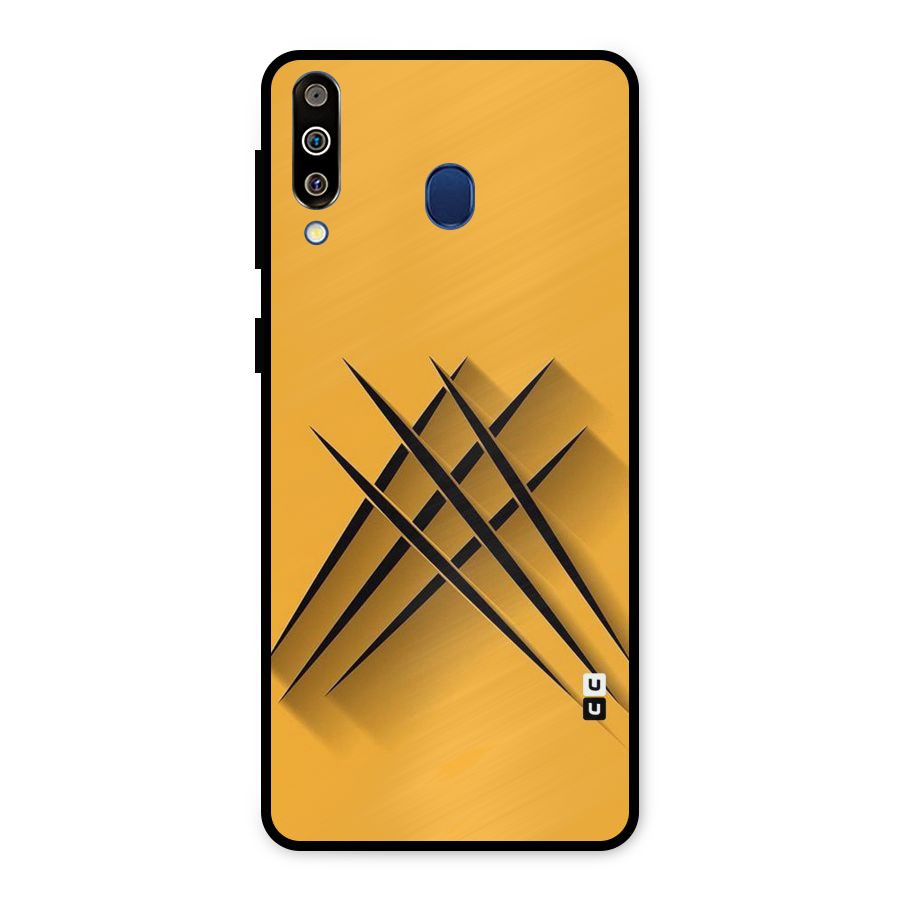 Black Paws Metal Back Case for Galaxy M30