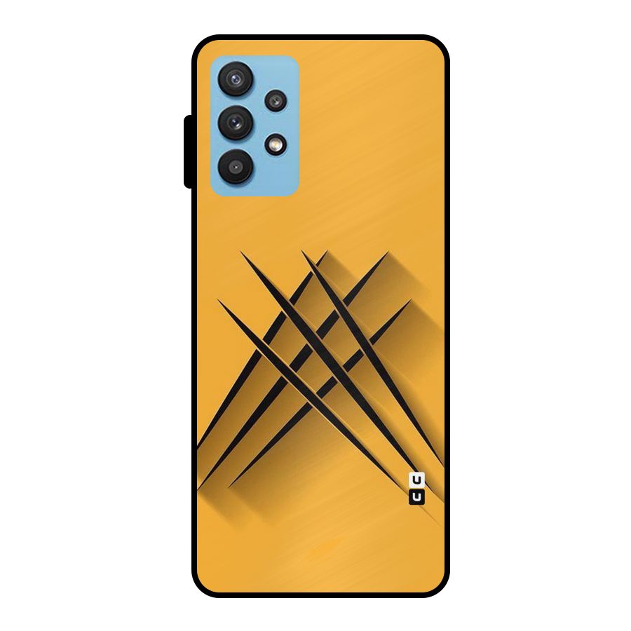 Black Paws Metal Back Case for Galaxy M32 5G