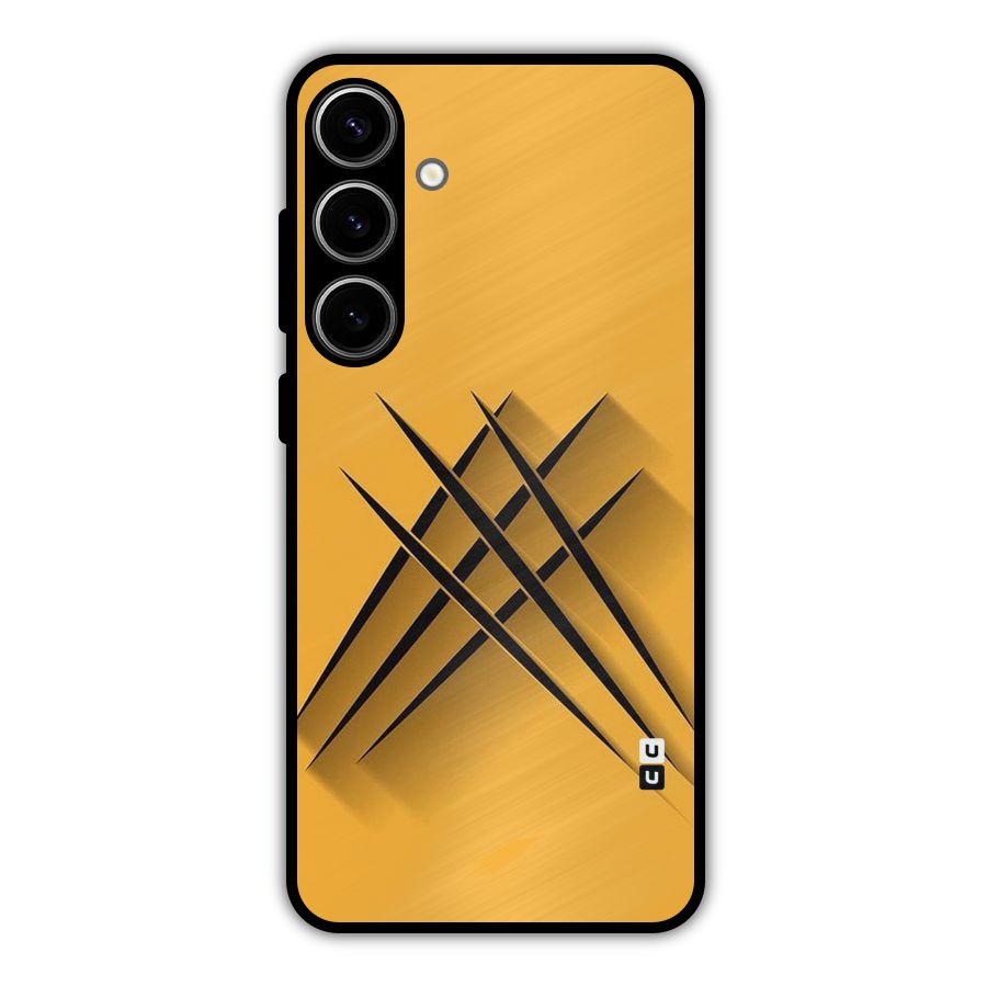 Black Paws Metal Back Case for Galaxy S24 Plus