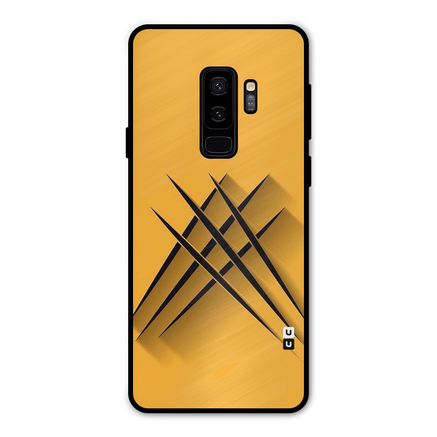 Black Paws Metal Back Case for Galaxy S9 Plus