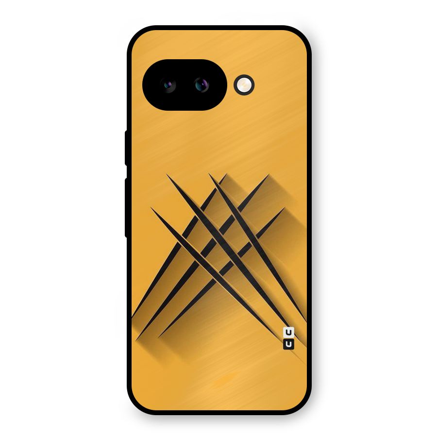 Black Paws Metal Back Case for Google Pixel 9a