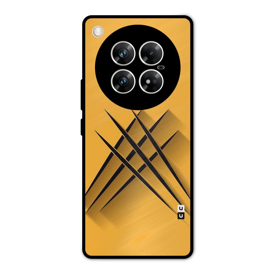 Black Paws Metal Back Case for Infinix Zero 40 5G