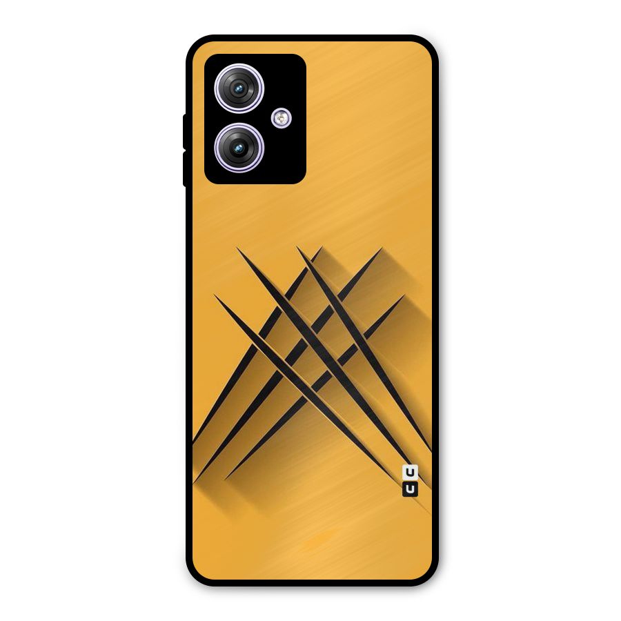 Black Paws Metal Back Case for Moto G64