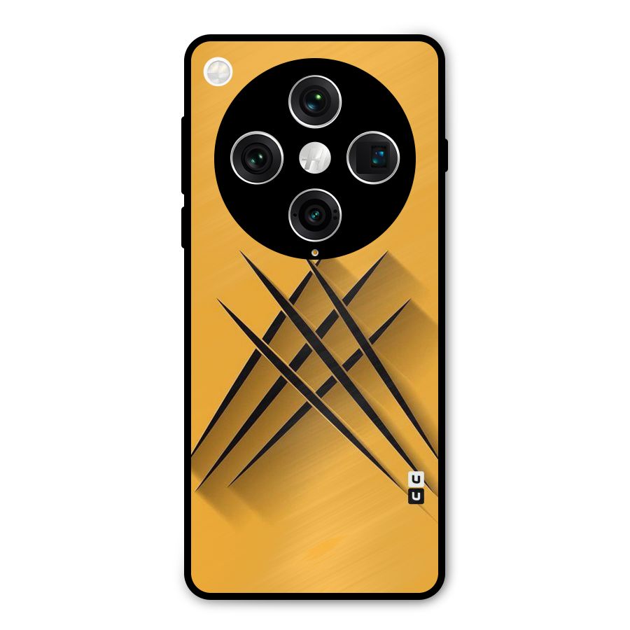 Black Paws Metal Back Case for Oppo Find X8 Pro