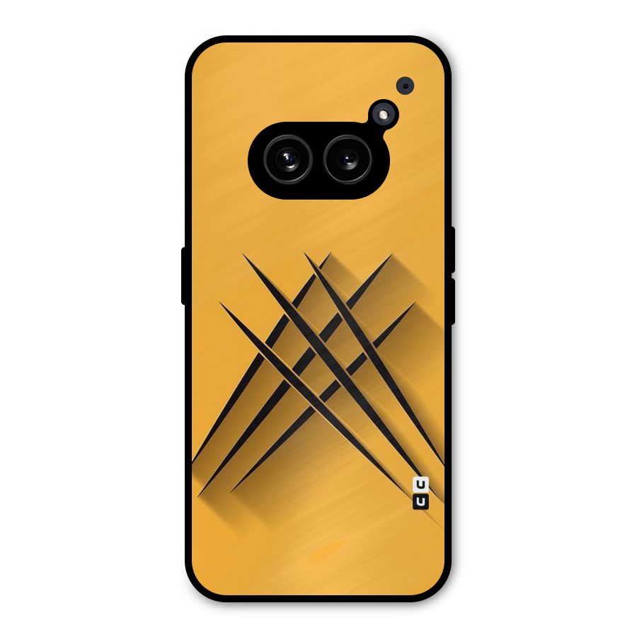 Black Paws Metal Back Case for Nothing Phone 2a