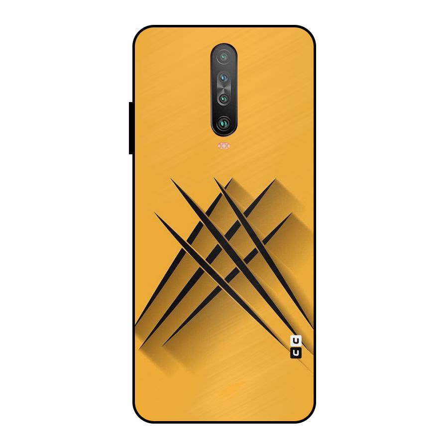 Black Paws Metal Back Case for Poco X2