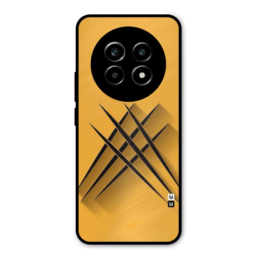 Black Paws Metal Back Case for Realme 13 Pro