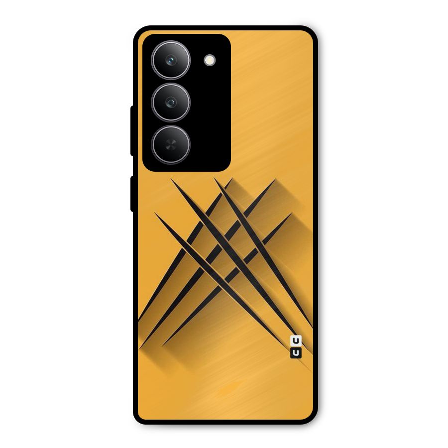 Black Paws Metal Back Case for Realme 14x