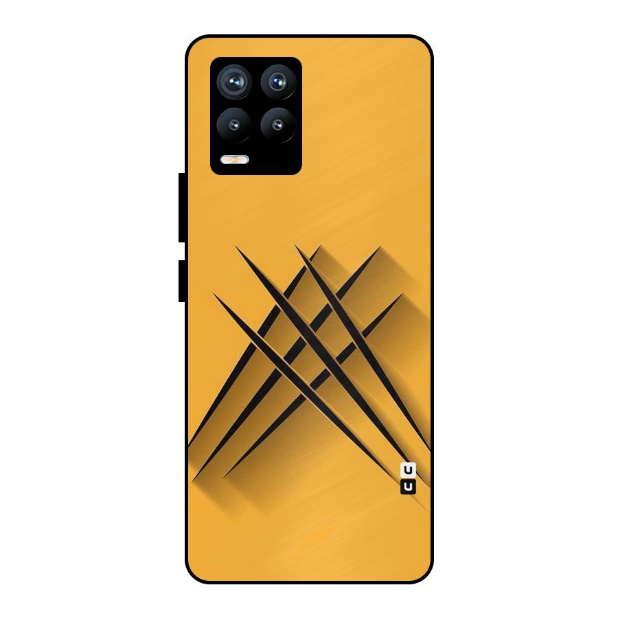 Black Paws Metal Back Case for Realme 8 Pro